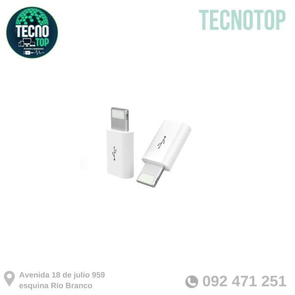Adaptador de lightning a micro USB